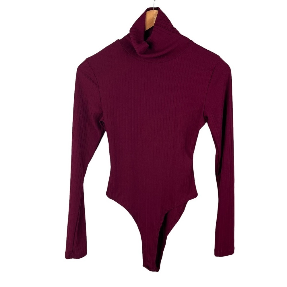 Capella Ribbed Bodysuit Maroon
